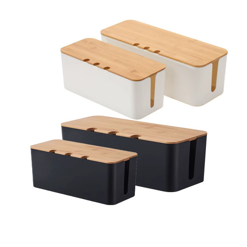 Cable management box wooden - box,