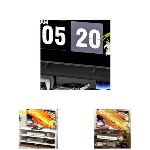 Homcom corner stand for tvs - corner,