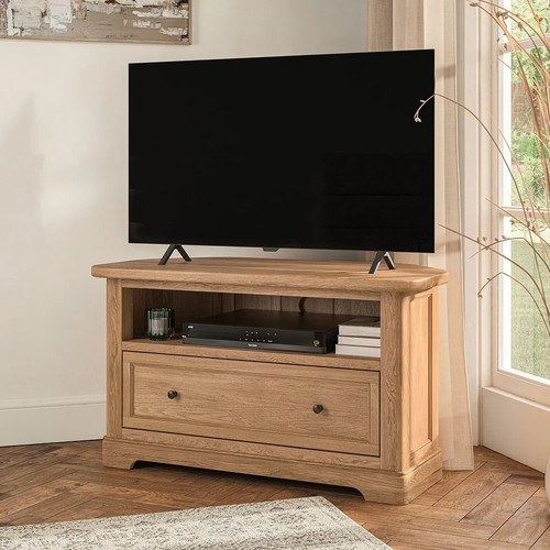 Oak corner stand - stand,