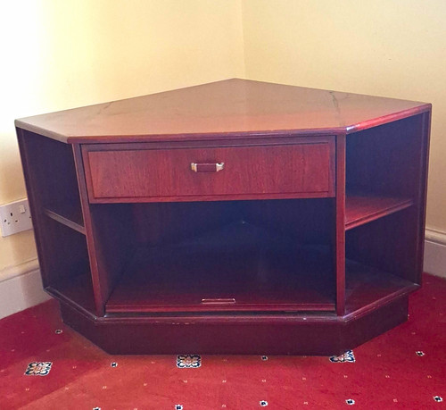 Brown wood corner - wood, stand