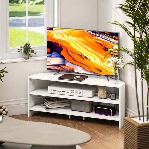 Homcom corner stand tv - corner,