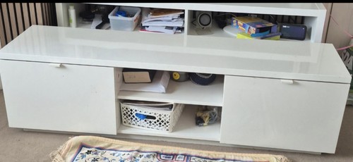 Modern white high gloss - high, tv